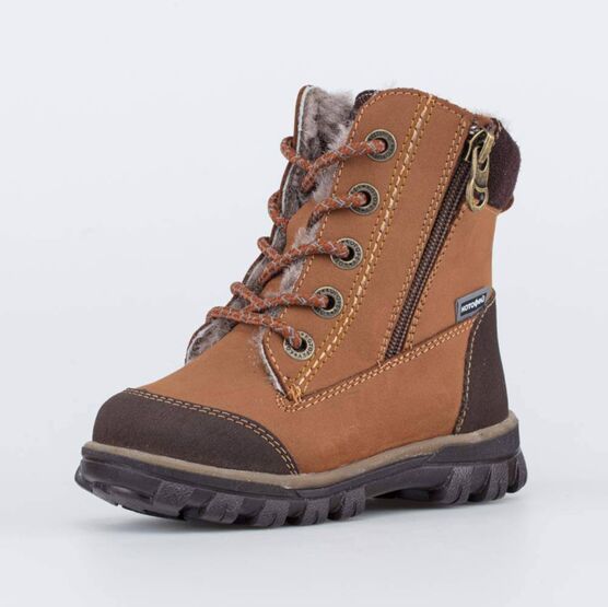 352305-52 Зимние ботинки для мальчика для мальчики коричневый