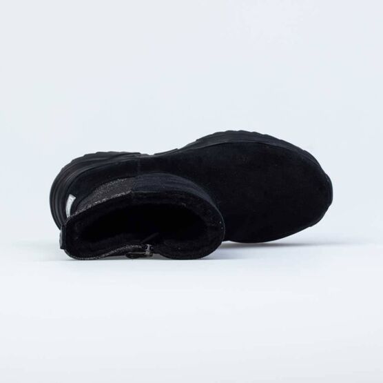 562062-43 Зимние сапожки для девочки для девочки черный фото №4