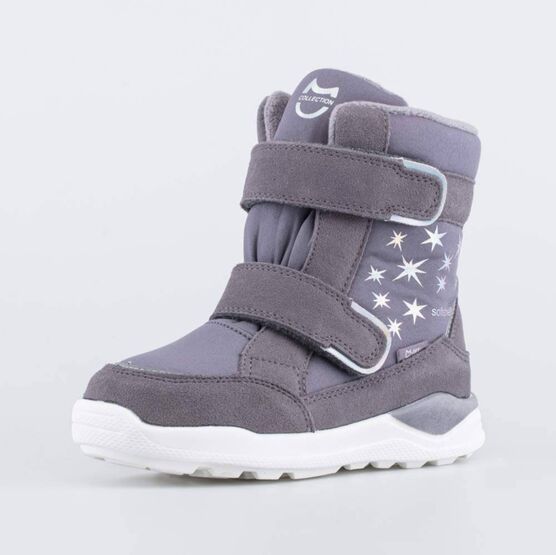 654836-42 Мембранные ботинки SoftShell для девочки серый