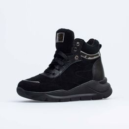 752180-51 Теплые ботинки для девочки для девочки черный