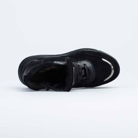 752180-51 Теплые ботинки для девочки для девочки черный фото №4