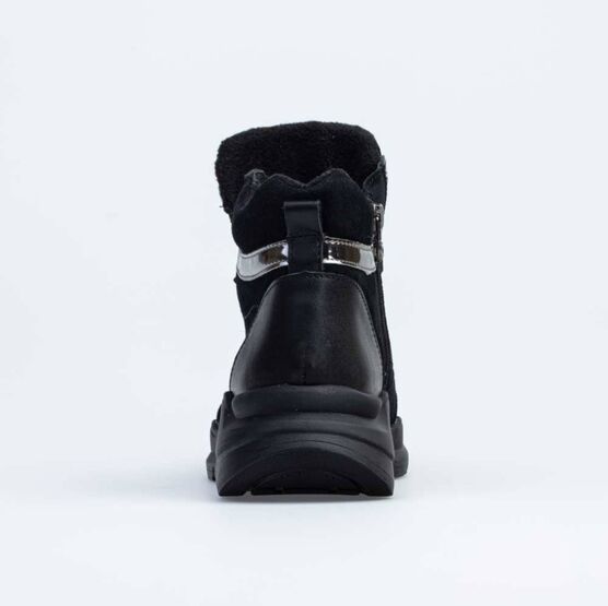 752180-51 Теплые ботинки для девочки для девочки черный фото №5