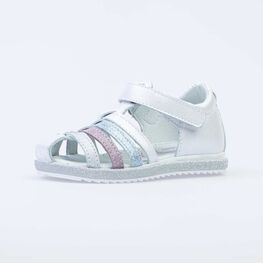 322109-21 Сандали летние на липучке для девочки бел-срб