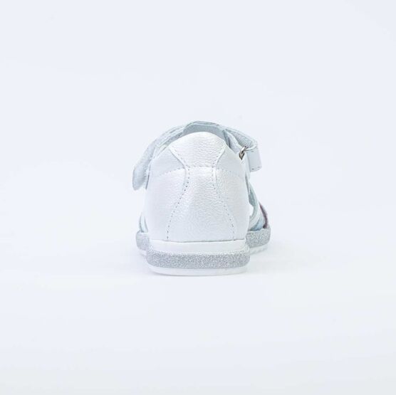 322109-21 Сандали летние на липучке для девочки бел-срб фото №5