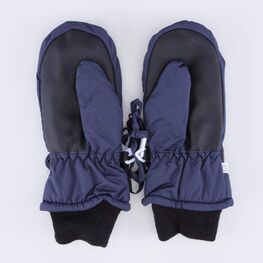 07721127-40 Варежки утепленные Акуленок для мальчики синий фото №2