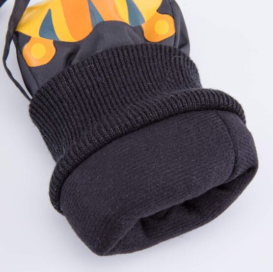 07721145-40 Варежки утепленные Тигренок для мальчики черный фото №4