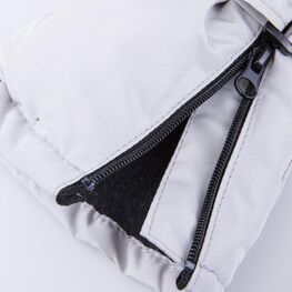 07821135-40 Варежки утепленные Лисичка для девочки светло-серый фото №3