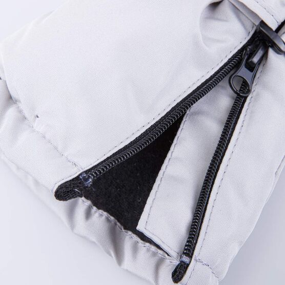 07821135-40 Варежки утепленные Лисичка для девочки светло-серый фото №3