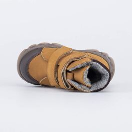 152360-44 Зимние ботинки на липучках для мальчика для мальчики коричневый фото №4