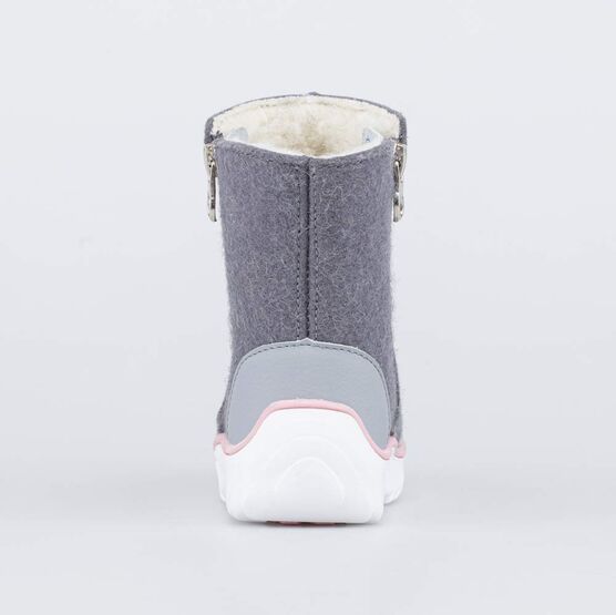 167070-42 Валенки на молнии Спящая Лама для девочки сер-роз фото №5