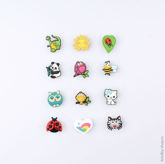 03014001-40 Украшение для обуви Божья Коровка красная для универсальные красный фото №4