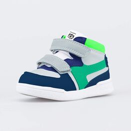 054008-72 Ботинки для первых шагов Львенок для мальчики синий + серый