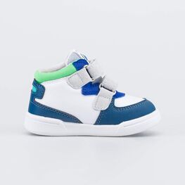 054008-72 Ботинки для первых шагов Львенок для мальчики синий + серый фото №2