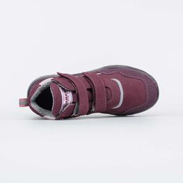 552256-32 Демисезонные ботинки на липучках STYLE бордовый для девочки бордовый фото №4