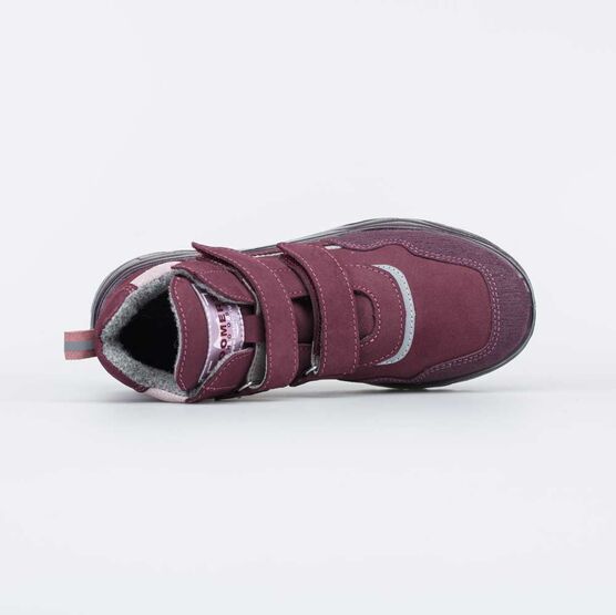 552256-32 Демисезонные ботинки на липучках STYLE бордовый для девочки бордовый фото №4