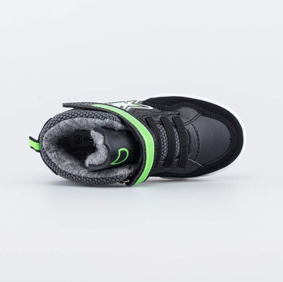 354033-33 Ботинки с LED-подсветкой для мальчики чер-зел фото №4