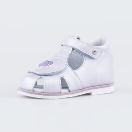 022137-23 Сандалии для девочки Сердечко для девочки сиреневый