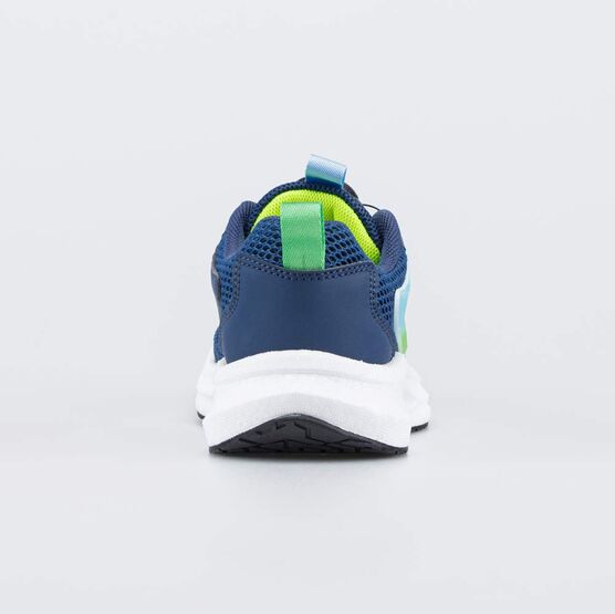 644501-12 Кроссовки-буст с системой быстрой шнуровки для мальчики синий + салатовый фото №5