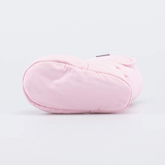 001117-46 Теплые меховые пинетки на липучке для девочки розовый фото №3