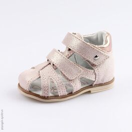 022089-25 Туфли летние для девочки роз-зол