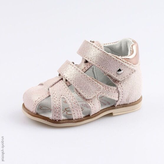 022089-25 Туфли летние для девочки роз-зол