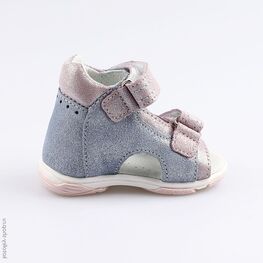 022099-26 Туфли летние для девочки гол-роз фото №2