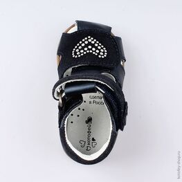 022109-23 Туфли летние для девочки светло-синий фото №4