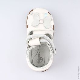 122150-22 Босоножки для девочки бел-срб фото №4