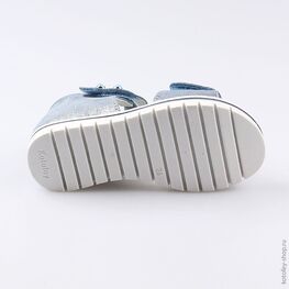 322076-23 Босоножки для девочки голубой фото №3