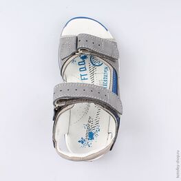 422065-21 Сандалии для мальчики сер-син фото №4