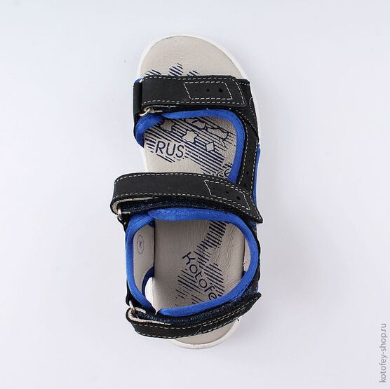 522013-20 Сандалии для мальчики светло-синий фото №4