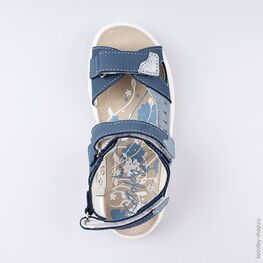 522113-23 Босоножки для девочки син-гол фото №4