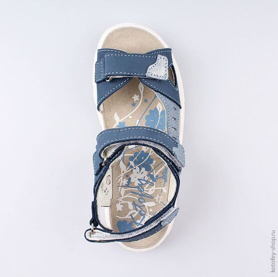 522113-23 Босоножки для девочки син-гол фото №4
