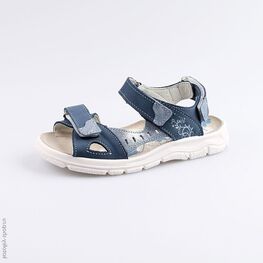 522113-23 Босоножки для девочки син-гол