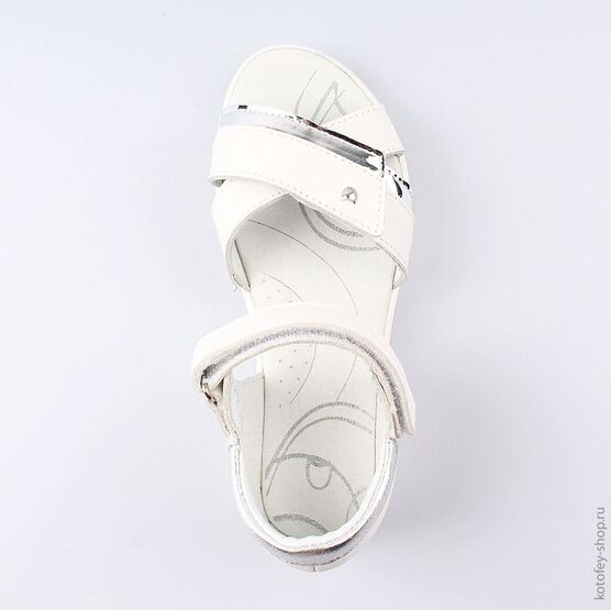 522138-21 Босоножки для девочки белый фото №4