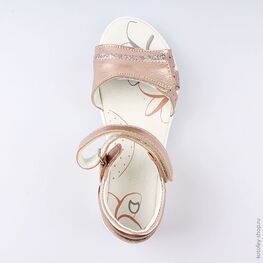 522146-22 Босоножки для девочки бронзовый фото №4