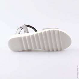 722017-21 Босоножки для девочки серебрист. фото №3