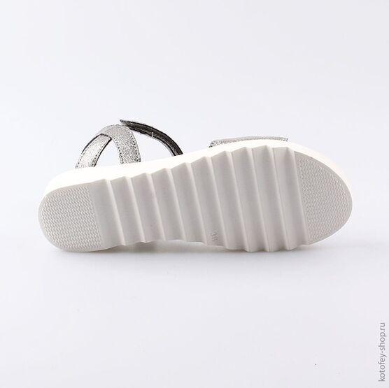 722017-21 Босоножки для девочки серебрист. фото №3