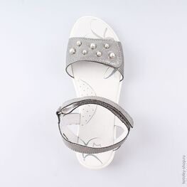 722017-21 Босоножки для девочки серебрист. фото №4