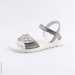 722017-21 Босоножки для девочки серебрист.