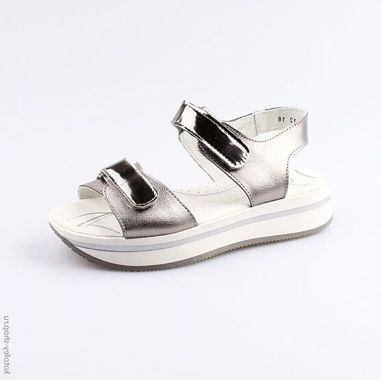 722019-22 Босоножки для девочки серебрист.