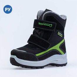 454839-42 Мембранные ботинки для мальчики чер-сал