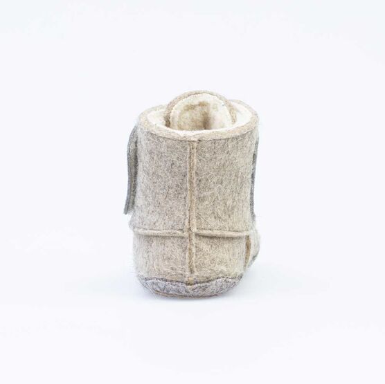 007011-43 Пинетки- валенки Вертолет для мальчики серый фото №5