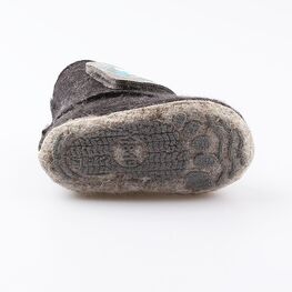 007011-44 Пинетки- из войлока Северный мишка для мальчики черный фото №3