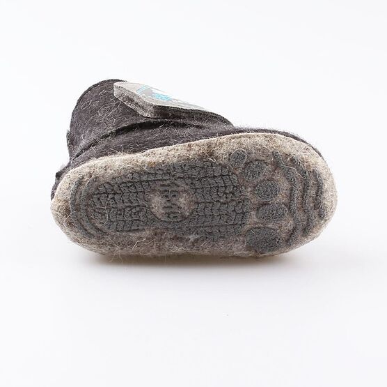 007011-44 Пинетки- из войлока Северный мишка для мальчики черный фото №3