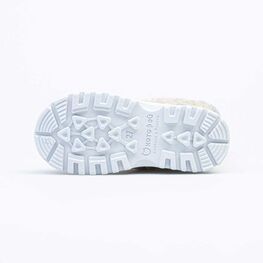 467050-41 Валенки на молнии Варежки бежевый для девочки серый фото №3