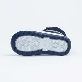 367128-42 Валенки детские Белый котик для мальчики синий фото №3