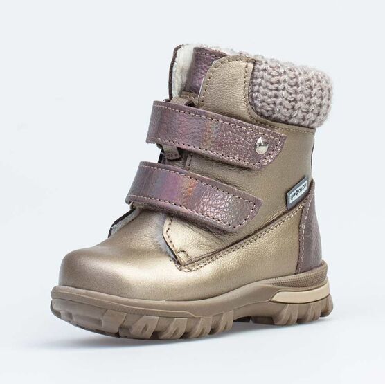 152185-56 Зимние ботинки для девочки для девочки бронзовый