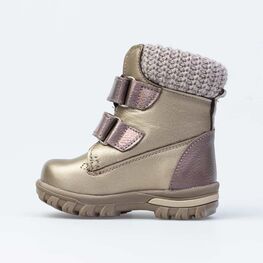152185-56 Зимние ботинки для девочки для девочки бронзовый фото №2