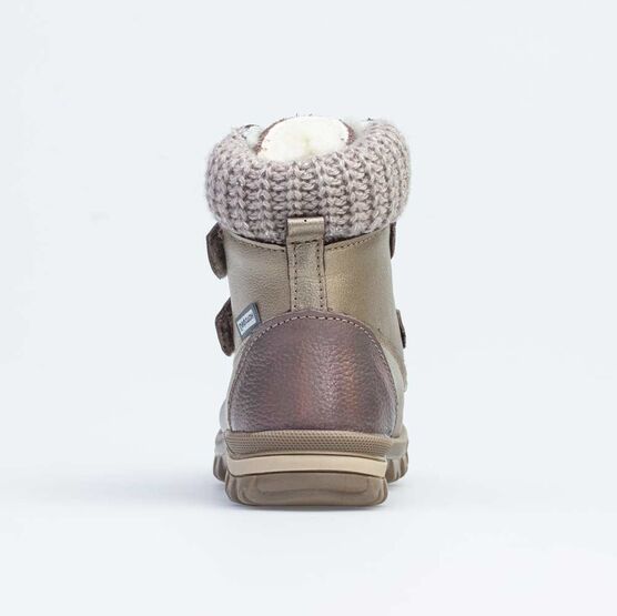 152185-56 Зимние ботинки для девочки для девочки бронзовый фото №5